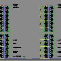 公园景观植物墙垂直绿化CAD图