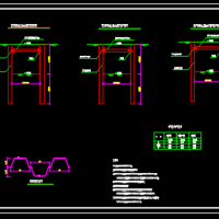 拉森钢板桩支护CAD大样图