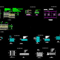 10种卵石铺装设计cad图