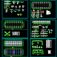 16米跨钢结构厂房结构设计图