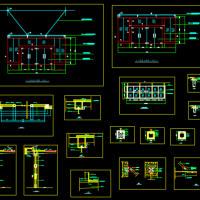 玻璃大门及玻璃雨棚设计详图