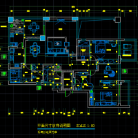 住宅精装修全套设计CAD施工图纸