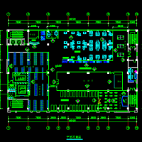 体育健身中心室内装修设计cad图