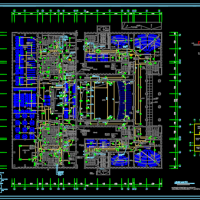 十层图书馆综合楼建筑电气系统图及图书馆火灾自动报警系统图
