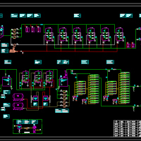 除盐水反渗透设备工艺流程布置CAD图