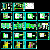 河南8层钢框架生产车间结构施工图