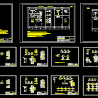 1500A密集型母线槽室结构CAD图