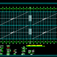 24米x2跨双T型预应力结构板布置图