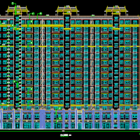 江苏16层剪力墙住宅楼全套图纸（含建筑结构水电暖通）