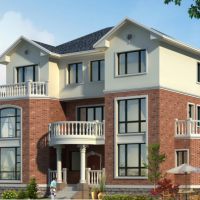 18.44X12.5三层别墅建筑及结构施工图（含效果图）