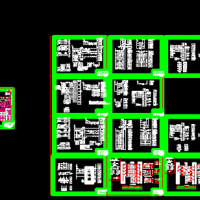 雨水泵站及污水提升泵站土建及电气图纸