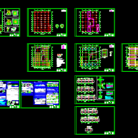 钢框架建筑结构施工图