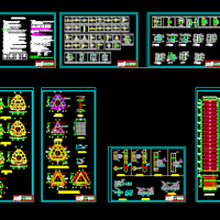 钢结构标识塔结构设计施工图纸