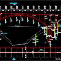 130米箱形拱桥结构设计图