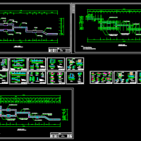 木栈桥廊桥建筑设计图