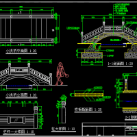 小拱桥园林景观设计图