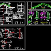 石砌基础拱桥建筑结构设计图