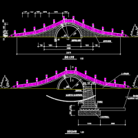 石拱桥设计CAD图（带设计说明）