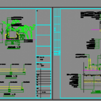 园林景观小木桥CAD图