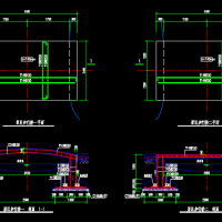 钢筋混凝土人行桥CAD图