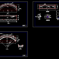 景观小拱桥结构图