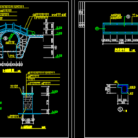景观石拱桥CAD图