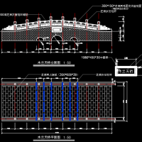 木兰天桥CAD设计图