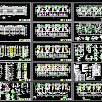 山东五层砖混住宅楼建筑设计图