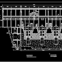 水电站主厂房纵剖面图