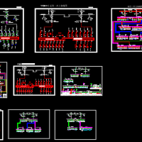 变电站主电气连接CAD设计图