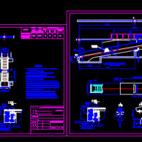 电梯厂家设计的自动扶梯及自动人行步道CAD安装图