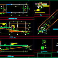 地下汽车库坡道CAD大样图