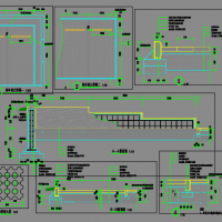 植草砖停车场做法大样CAD图