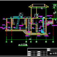 城市污水泵站建筑结构设计图纸（水泥搅拌桩基础）