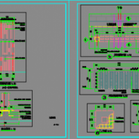 风井格栅及景墙CAD详图