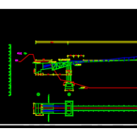 250米跨径2.5米宽钢结构人行悬索桥结构图