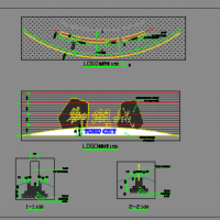 住宅小区门口铭牌CAD详图