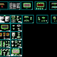 24米跨双T板平房仓建筑及结构设计图