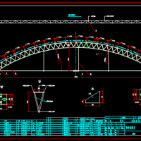 18mX3三连跨钢结构管桁架拱棚结构图