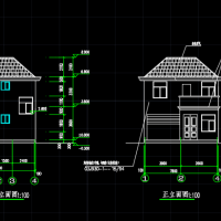 水库管理用房建筑结构电气设计图纸