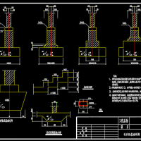 毛石混凝土基础CAD详图