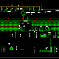 铝锭电解工序车间平面布置CAD图