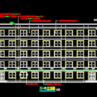五层框架结构铁制品厂房建筑施工图