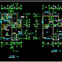 12.84X16.14三层别墅建筑设计图