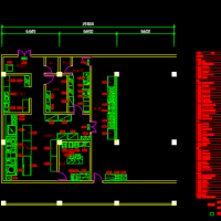 厨房设备平面布置图及电气系统设计图