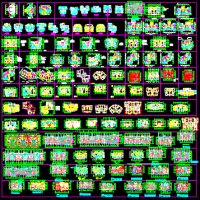 一梯两户户型图CAD集