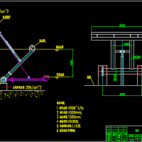 SBR工艺池旋转式滗水器CAD图