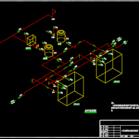 二氧化氯消毒池工艺设计CAD图