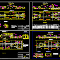 水利工程单孔及双孔排涝箱涵设计CAD图