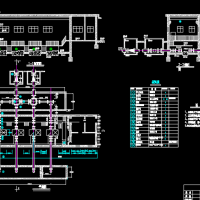 两个泵站工艺流程设计图